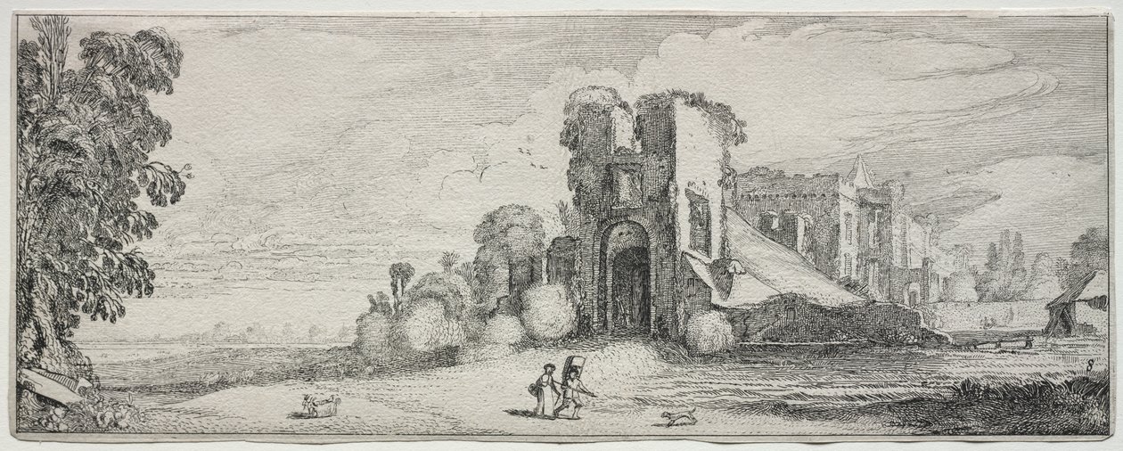 Quelques paysages agréables et ruines de monuments anciens : Château de Brederode - Jan van de Velde II