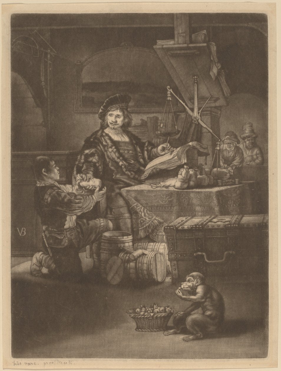 Jan Uytenbogaert - Jan van der Bruggen after Rembrandt van Rijn