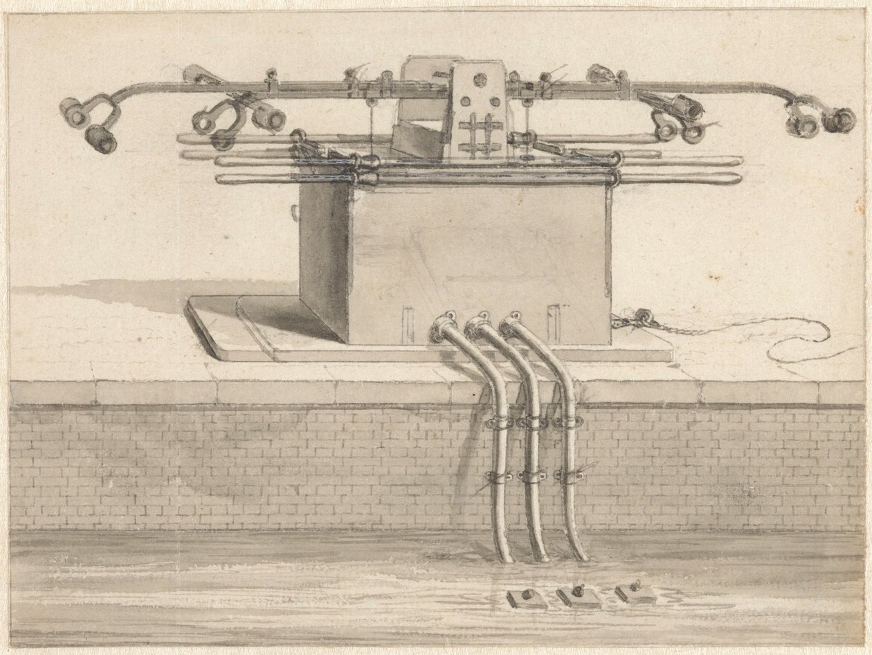 Double pompe à succion pour la pompe à incendie - Jan van der Heyden