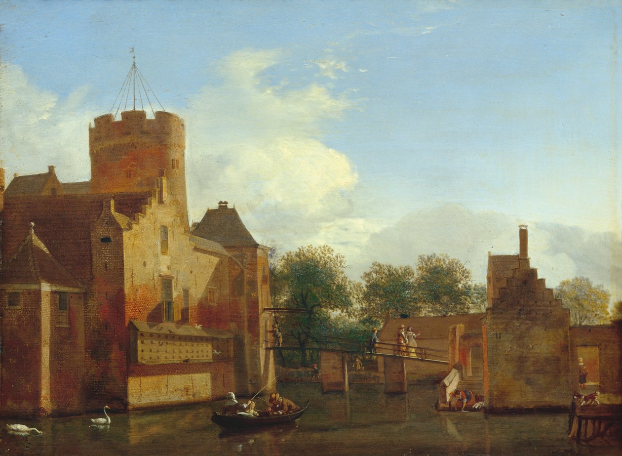 Le château de Loenerslot en Hollande - Jan van der Heyden