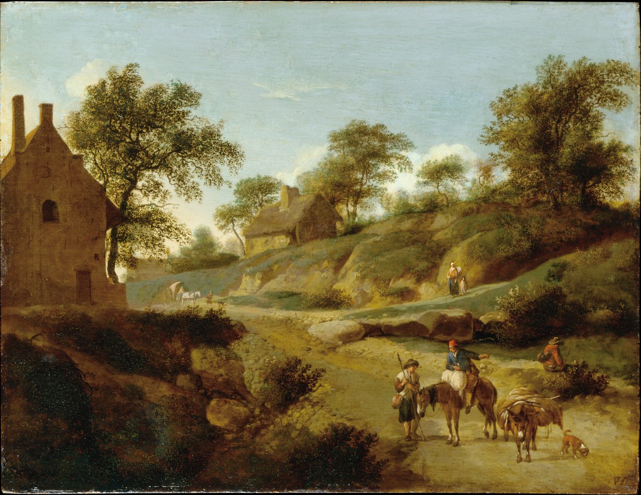 Sur un chemin de campagne - Jan van der Heyden