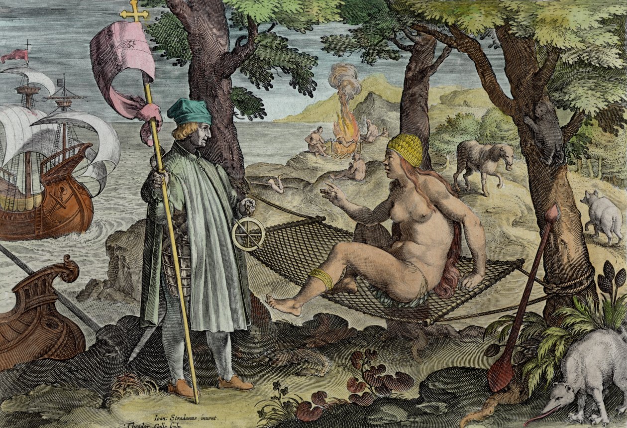 Vespucci découvrant l