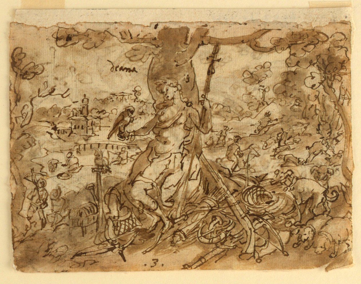 Diane (Venatio) - Jan van der Straet, called Stradanus