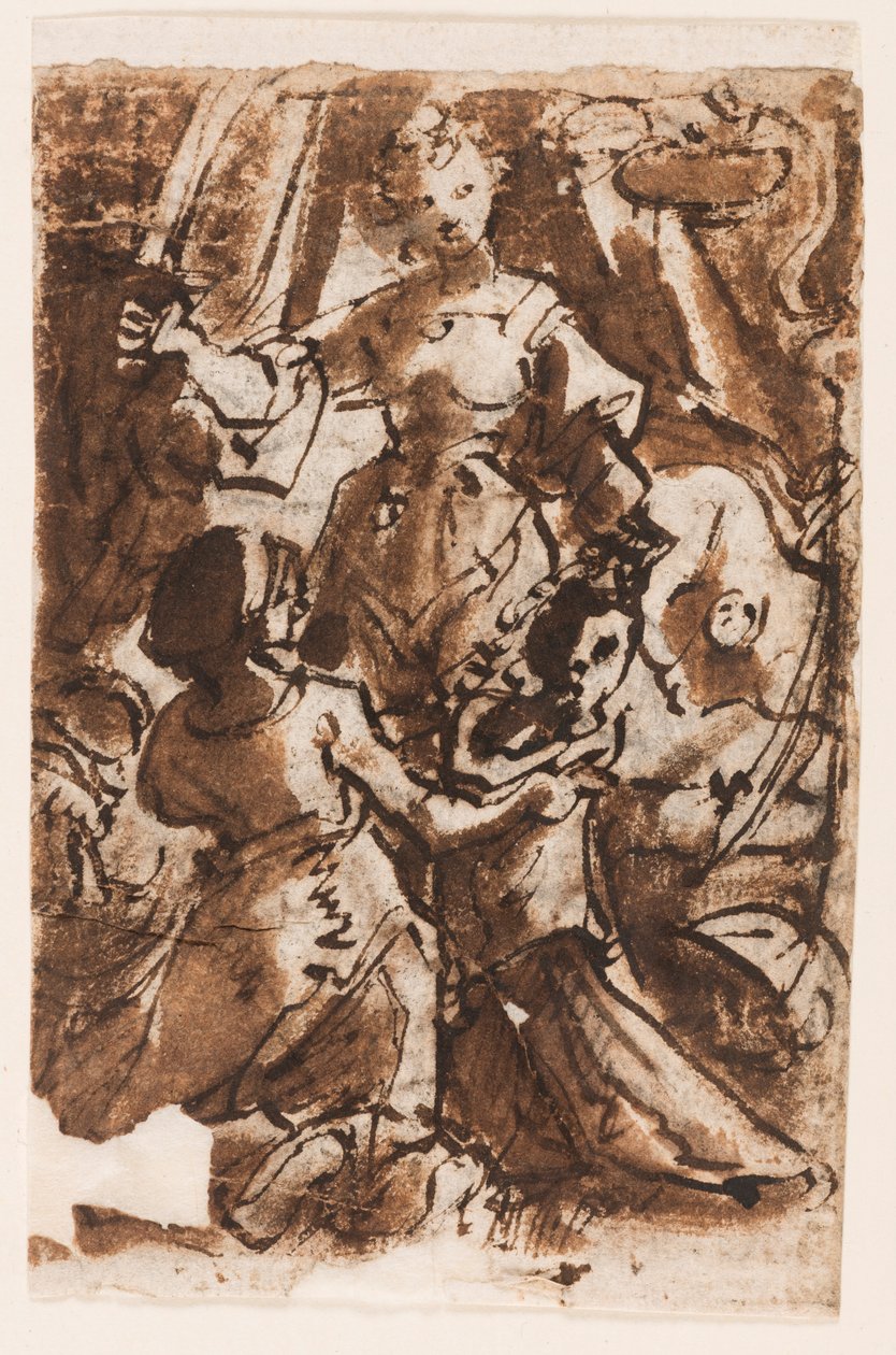 Recto : Judith avec la tête d