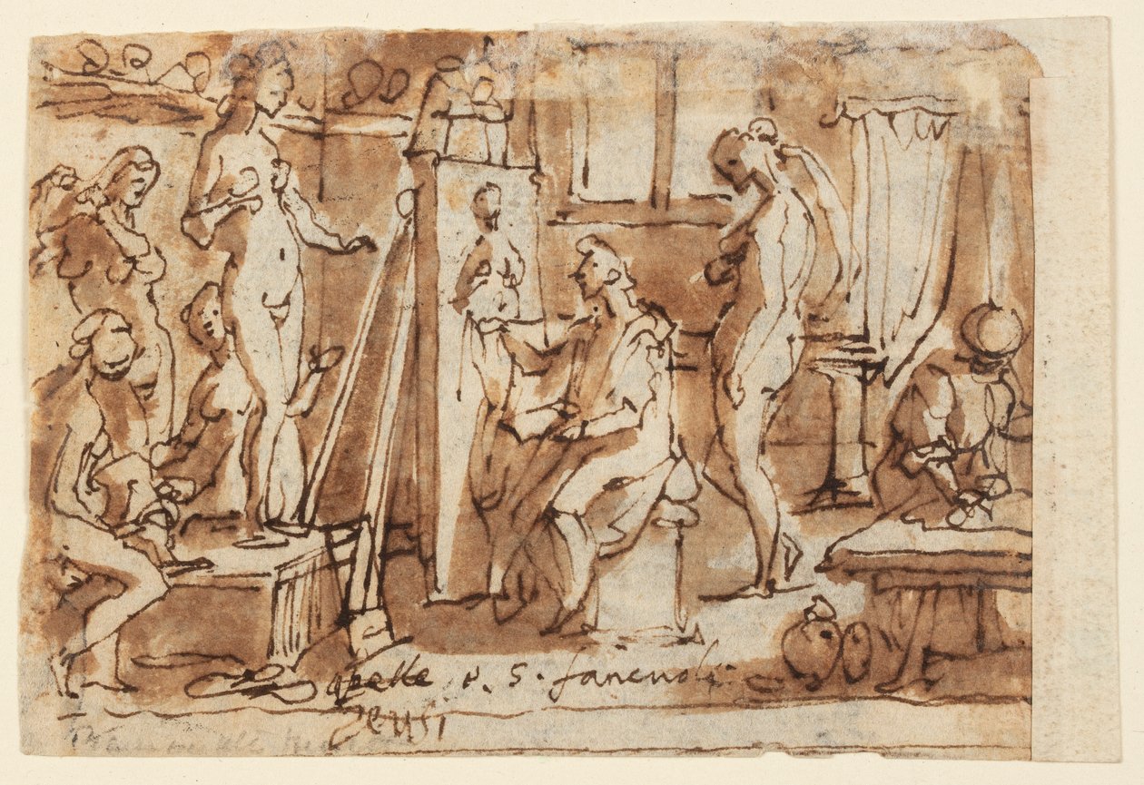 Recto : Zeuxis peignant Hélène ; Verso : Ecce Homo - Jan van der Straet, called Stradanus