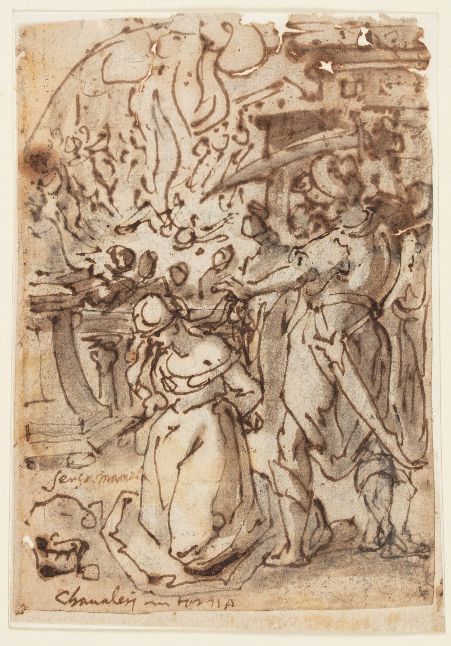 Page de Carnet de Croquis avec Décapitation d