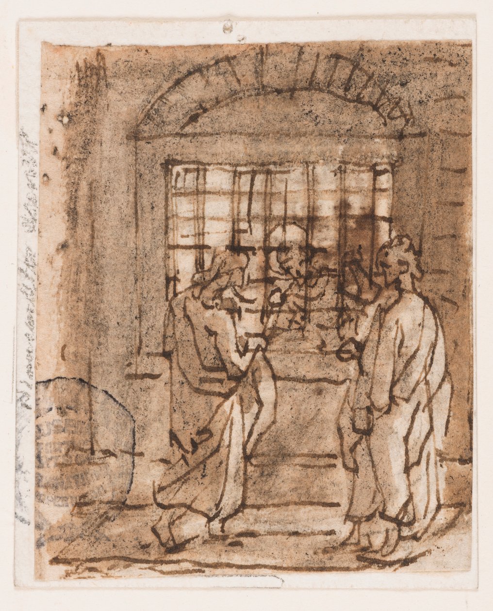 Saint Pierre en prison - Jan van der Straet, called Stradanus