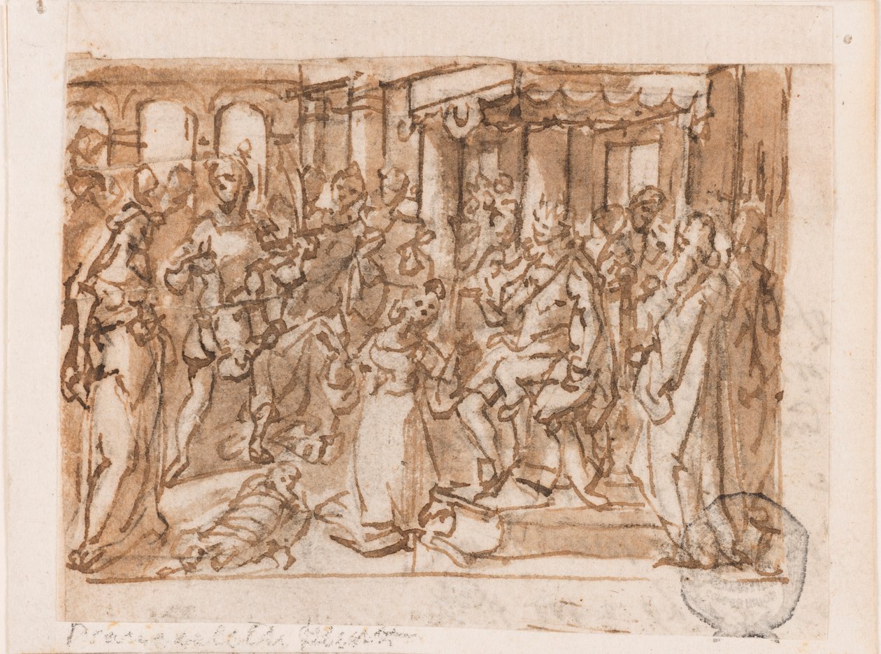 Le Jugement de Salomon, conception préliminaire pour "Spiritus Sapientiae" (L