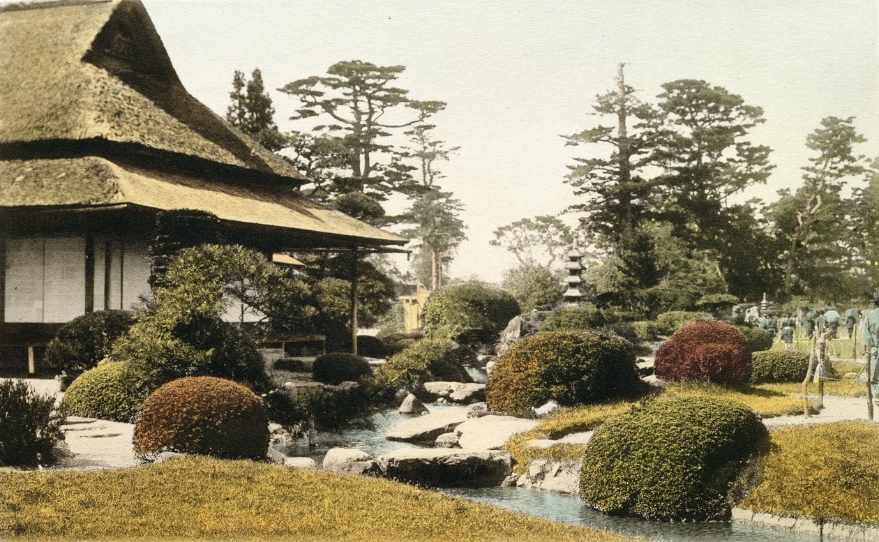 Un jardin japonais caractéristique, fin du 19e siècle - Japanese Photographer