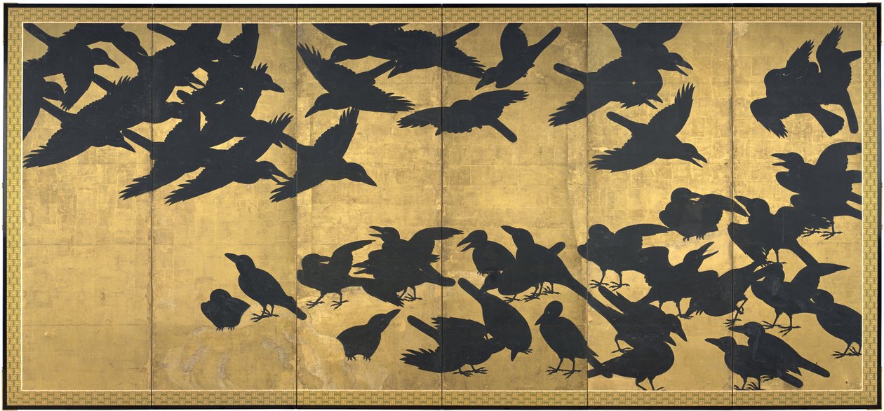 Corbeaux, début du 17ème siècle - Japanese School