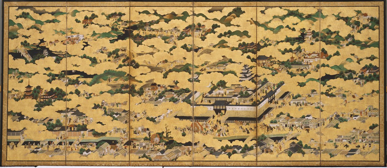 Rakuchu rakugai zu (Scènes de la capitale et de ses environs)
la capitale) - Japanese School