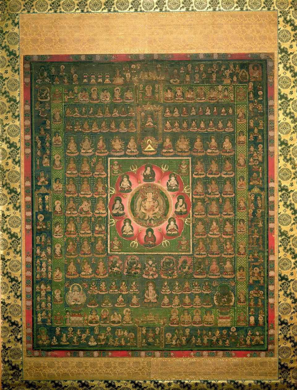 Taizo-kai Mandara, période Kamakura - Japanese School