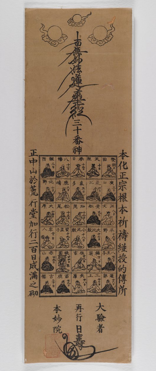 Trente dieux de la secte Nichiren - Japanese School