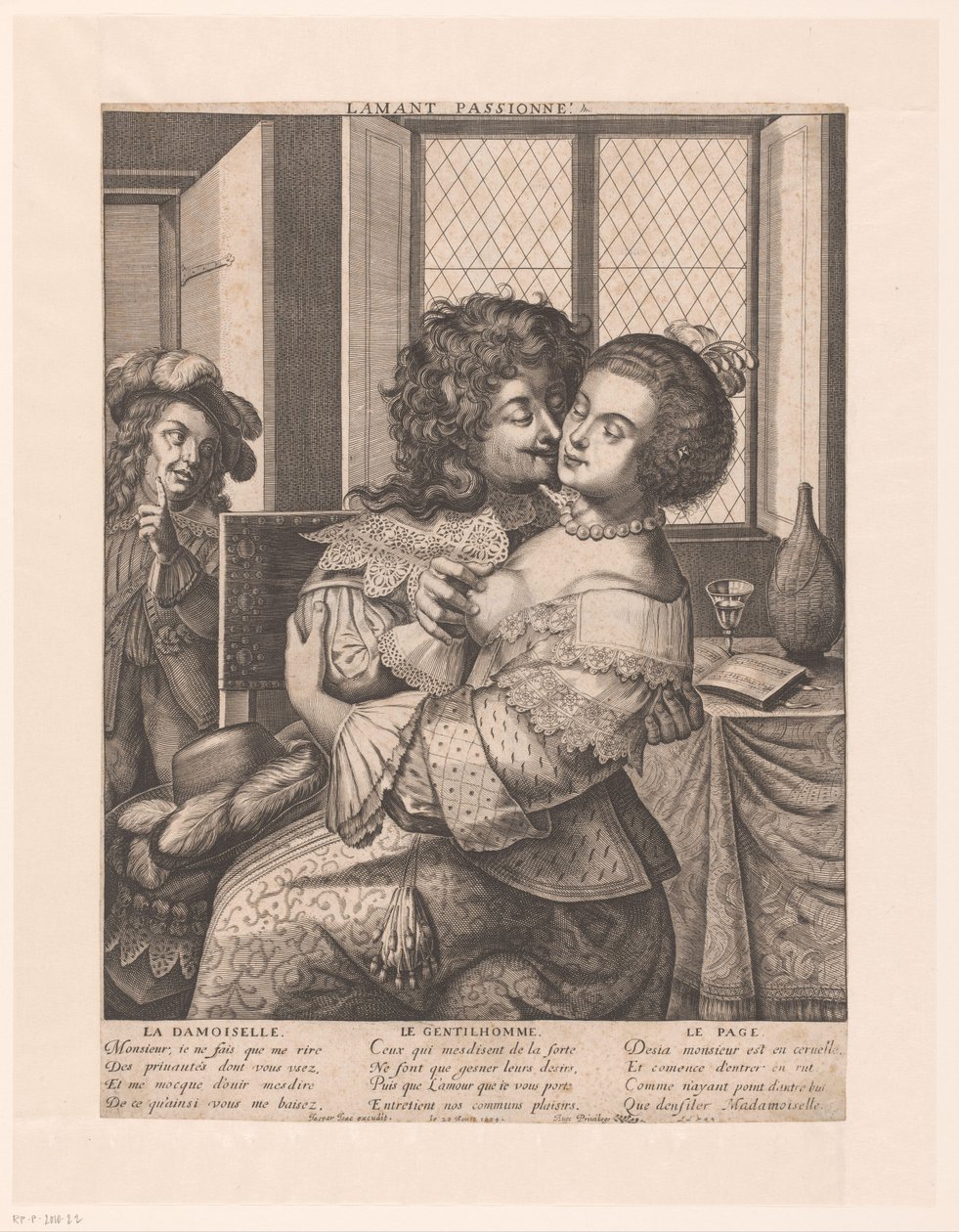 Couple amoureux - Jaspar de Isaac (attributed to)