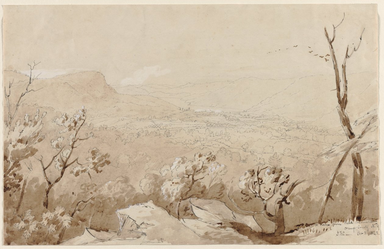 Vue de Bald Mountain, comté d