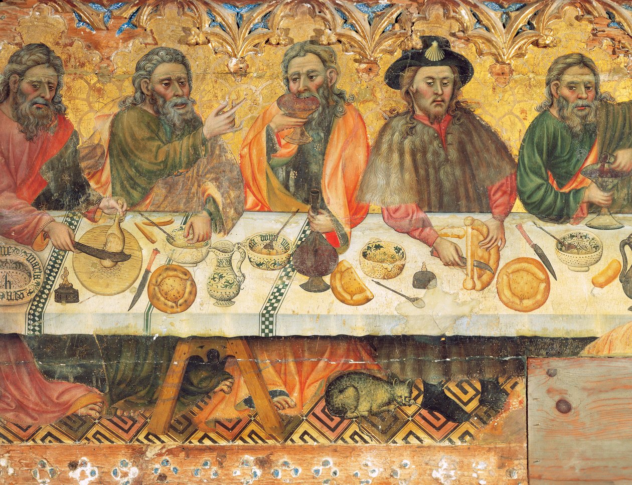 Sainte Cène, (détail) - Jaume the elder Ferrer
