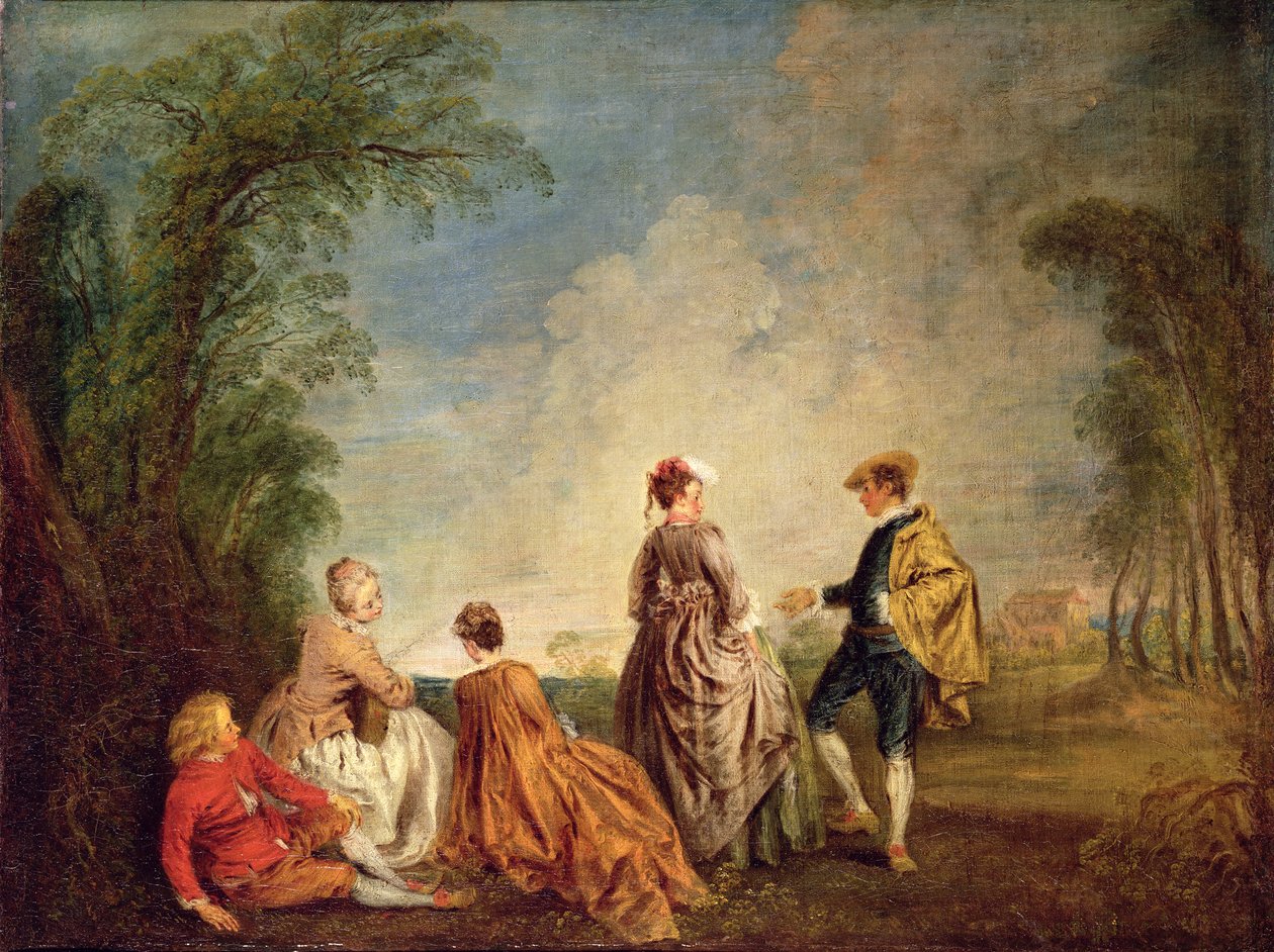 Une proposition embarrassante, 1715-16 - Jean Antoine Watteau