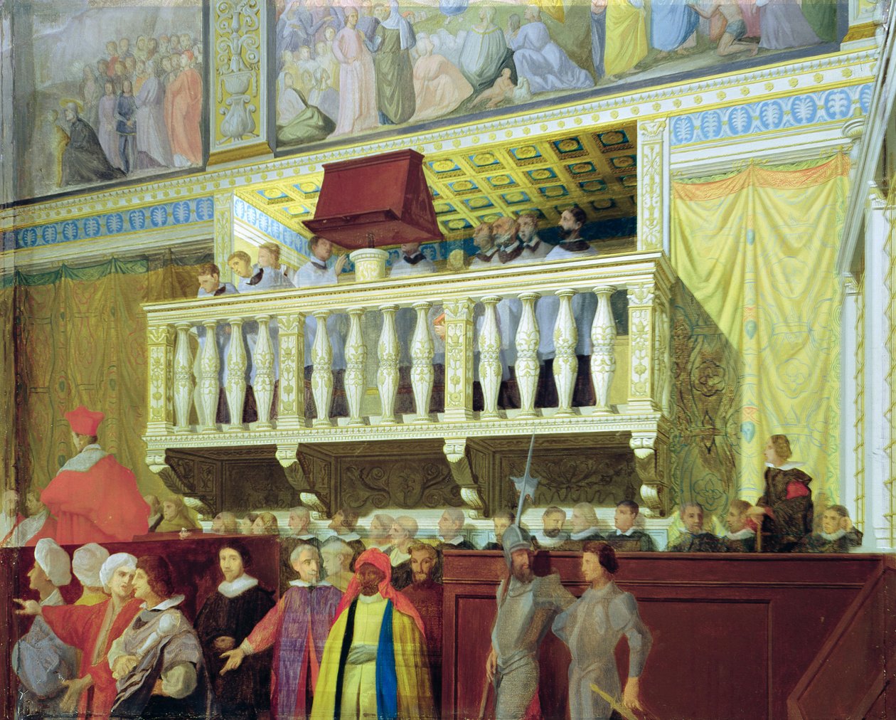 Cantoria dans la chapelle Sixtine - Jean Auguste Dominique Ingres