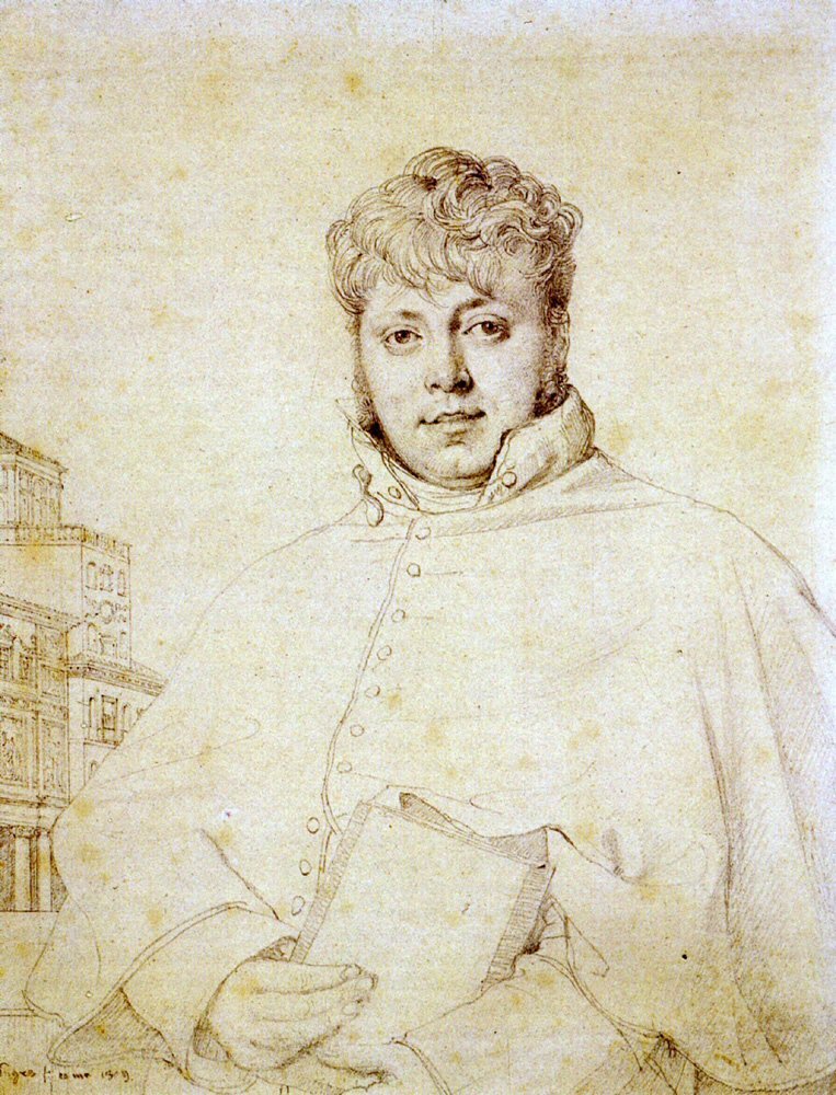 Architecte français Auguste Guenepin - Jean Auguste Dominique Ingres
