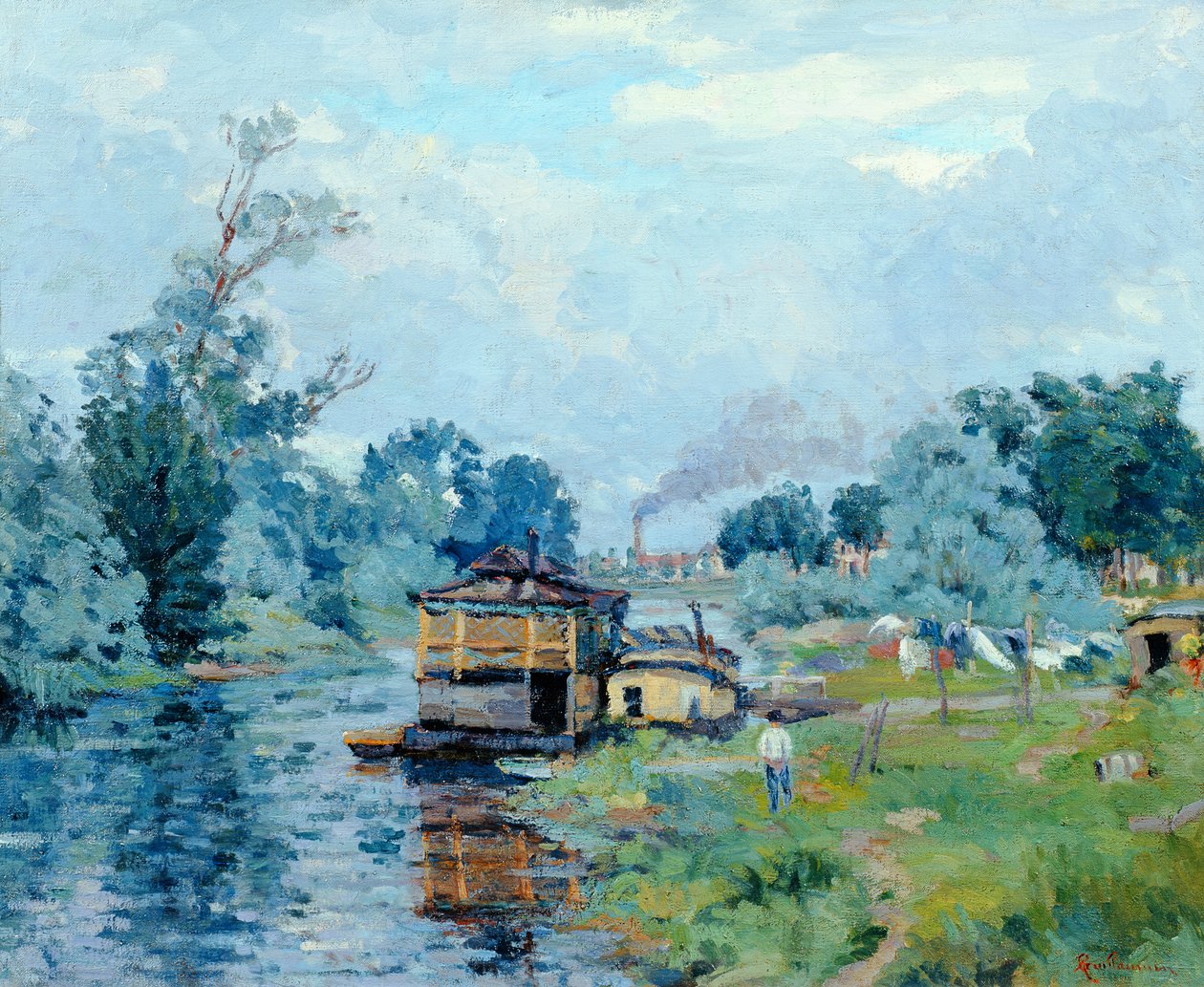 Paysage fluvial - Jean Baptiste Armand Guillaumin