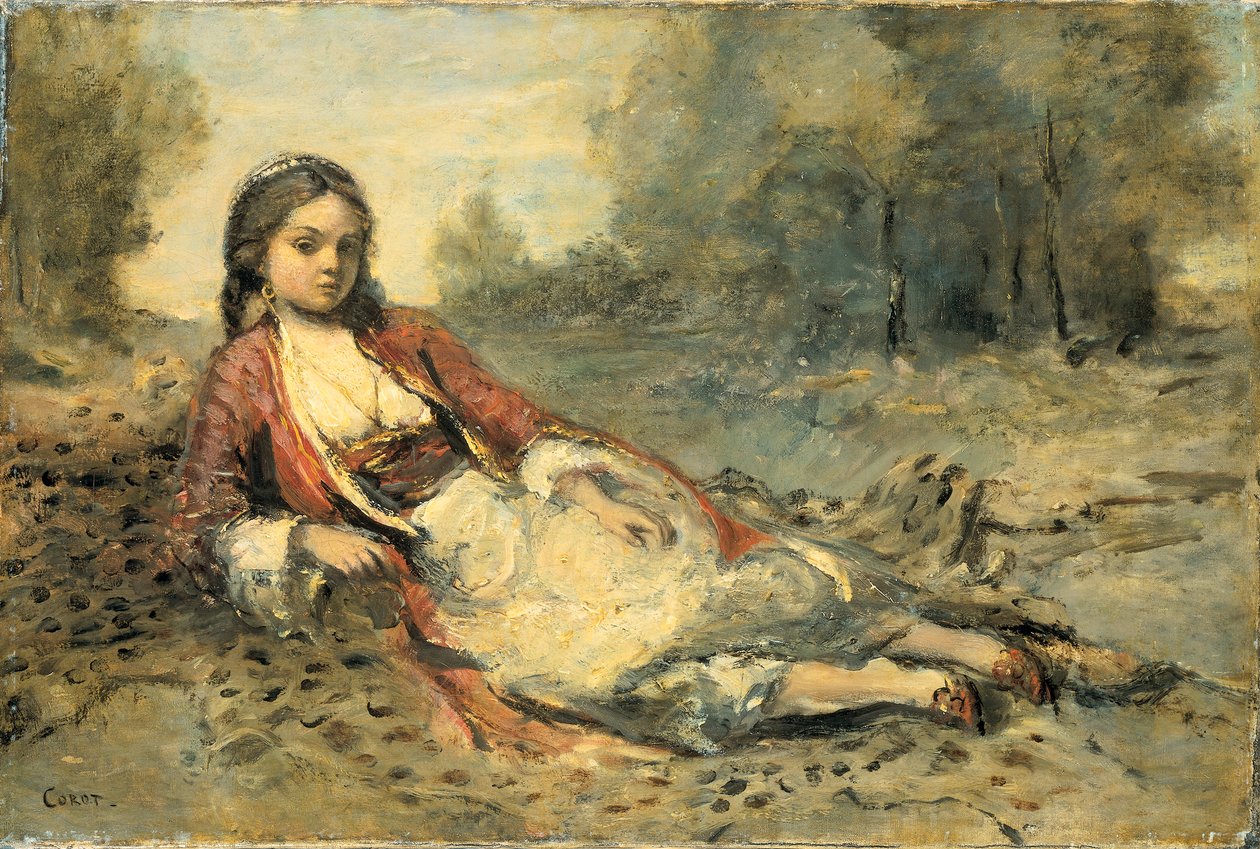 Algérienne - Jean Baptiste Camille Corot