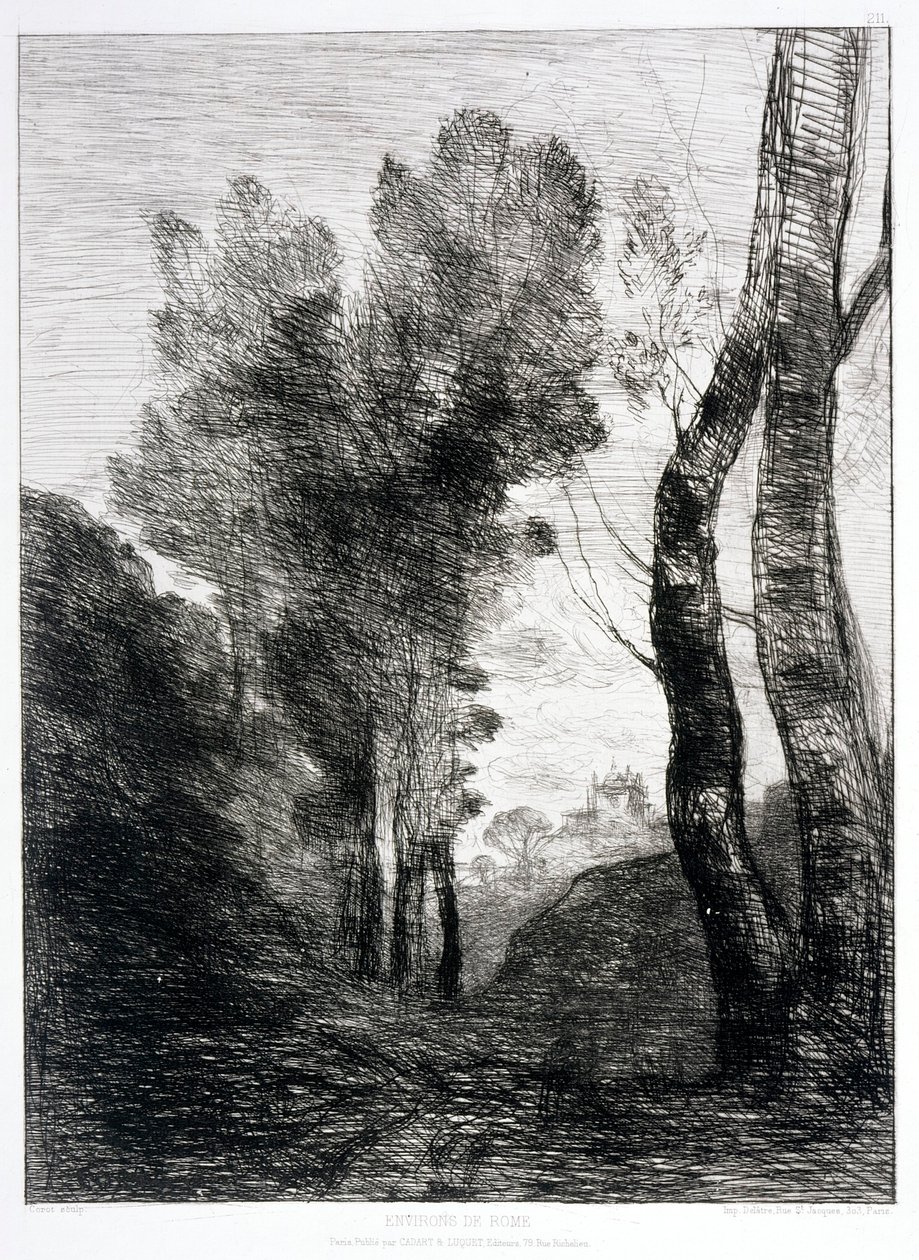 Environs de Rome - Jean-Baptiste-Camille Corot