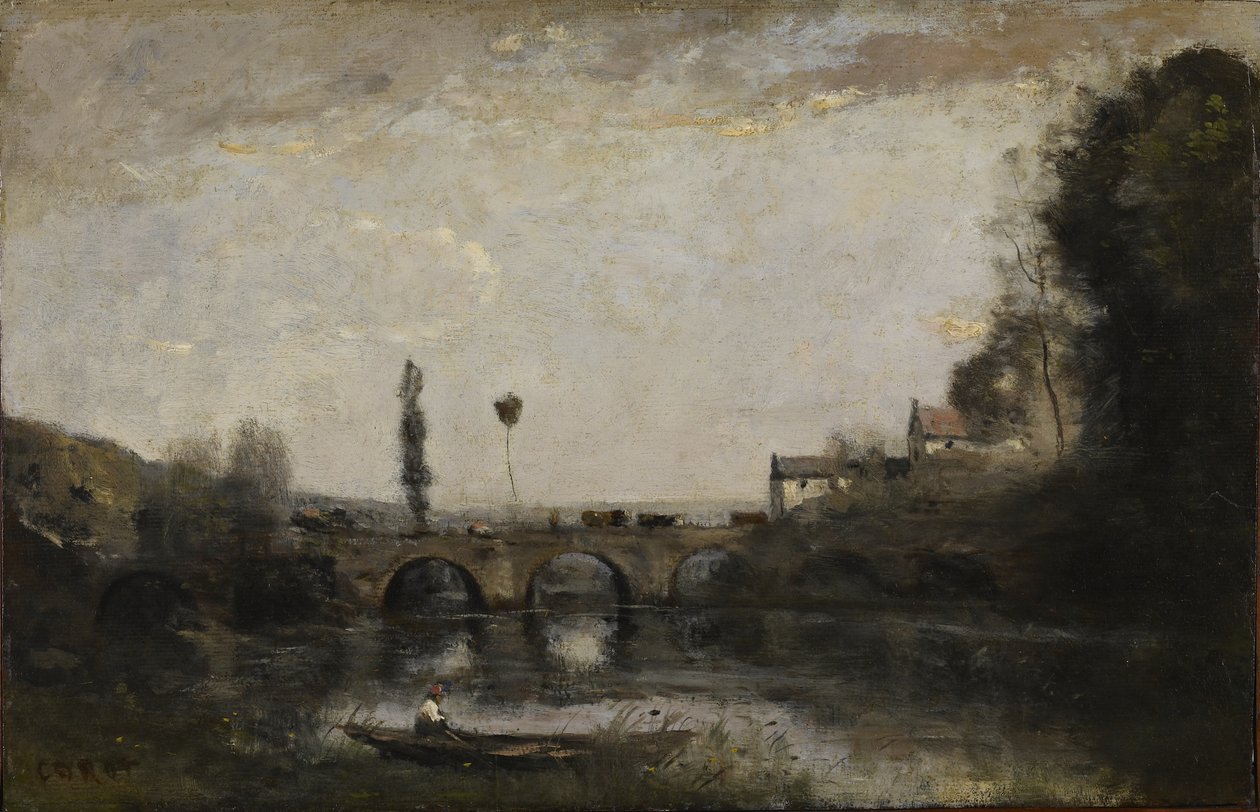 Paysage avec pont - Jean-Baptiste-Camille Corot