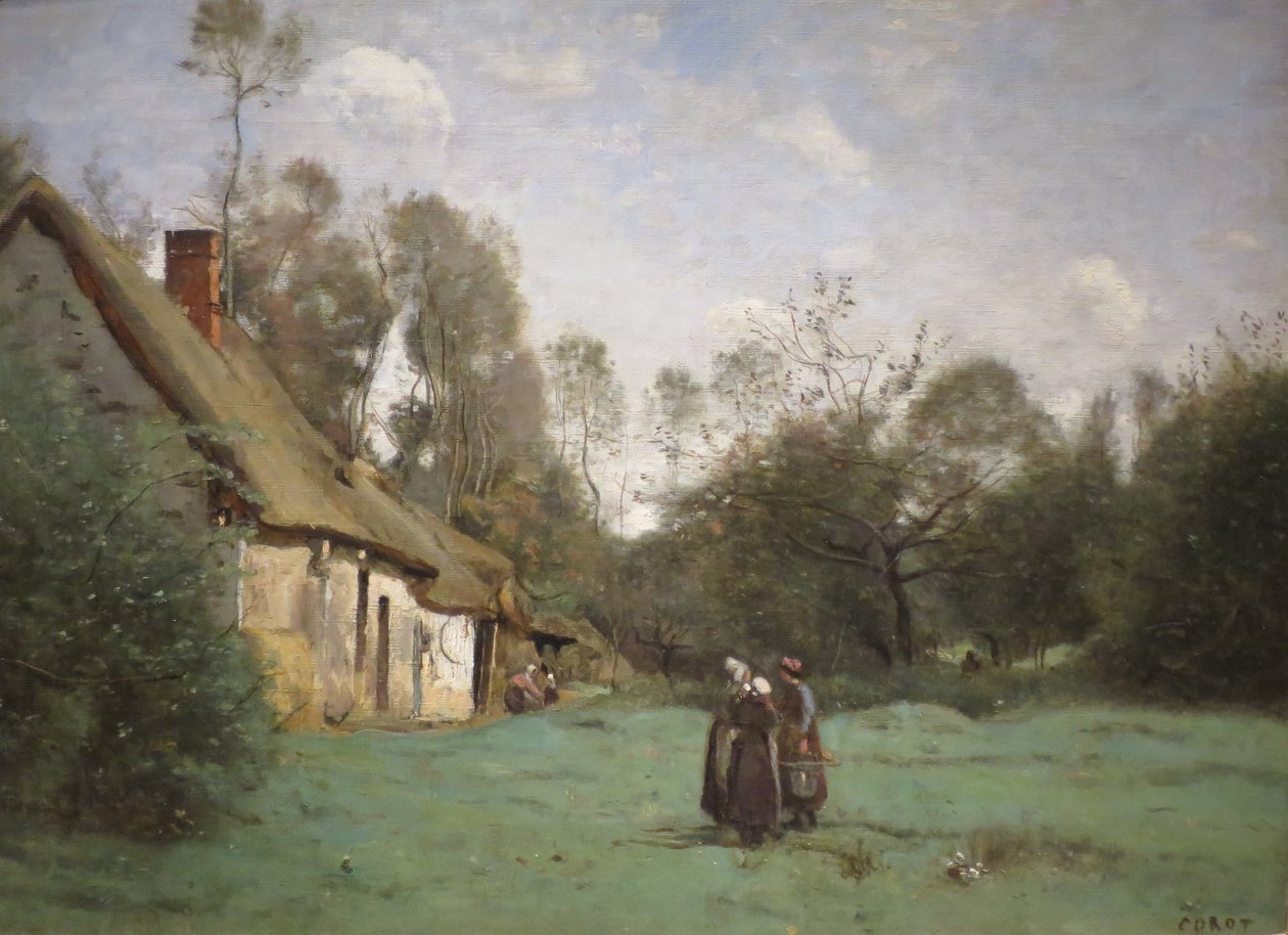 Chaumière en Normandie - Jean Baptiste Camille Corot