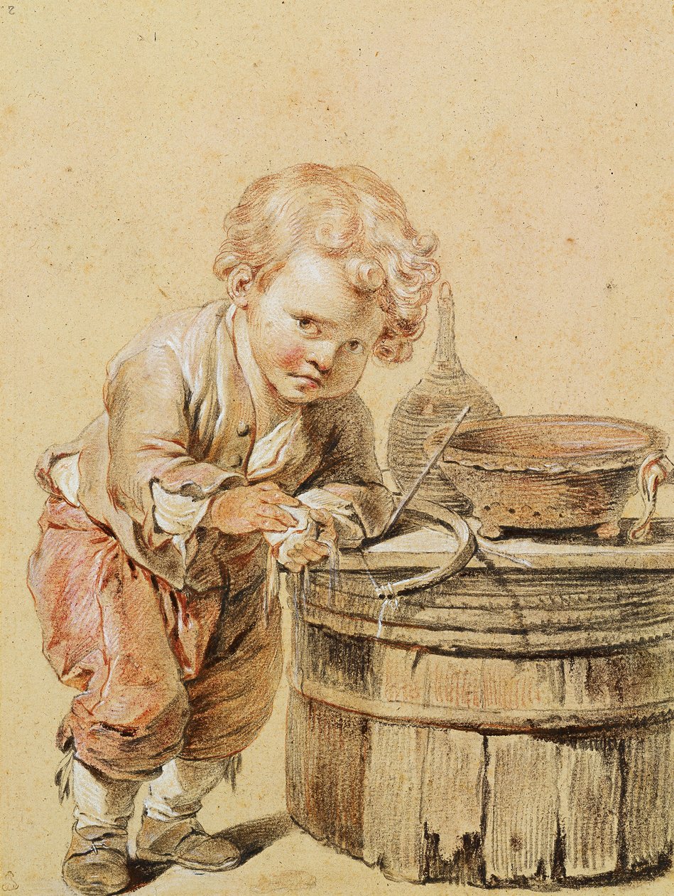 Garçon avec un œuf cassé, vers 1756 - Jean-Baptiste Greuze