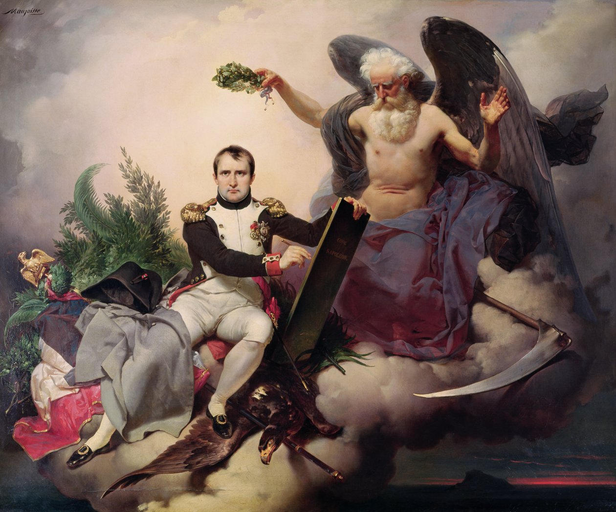 Napoléon couronné par le Temps, avant 1833 - Jean Baptiste Mauzaisse