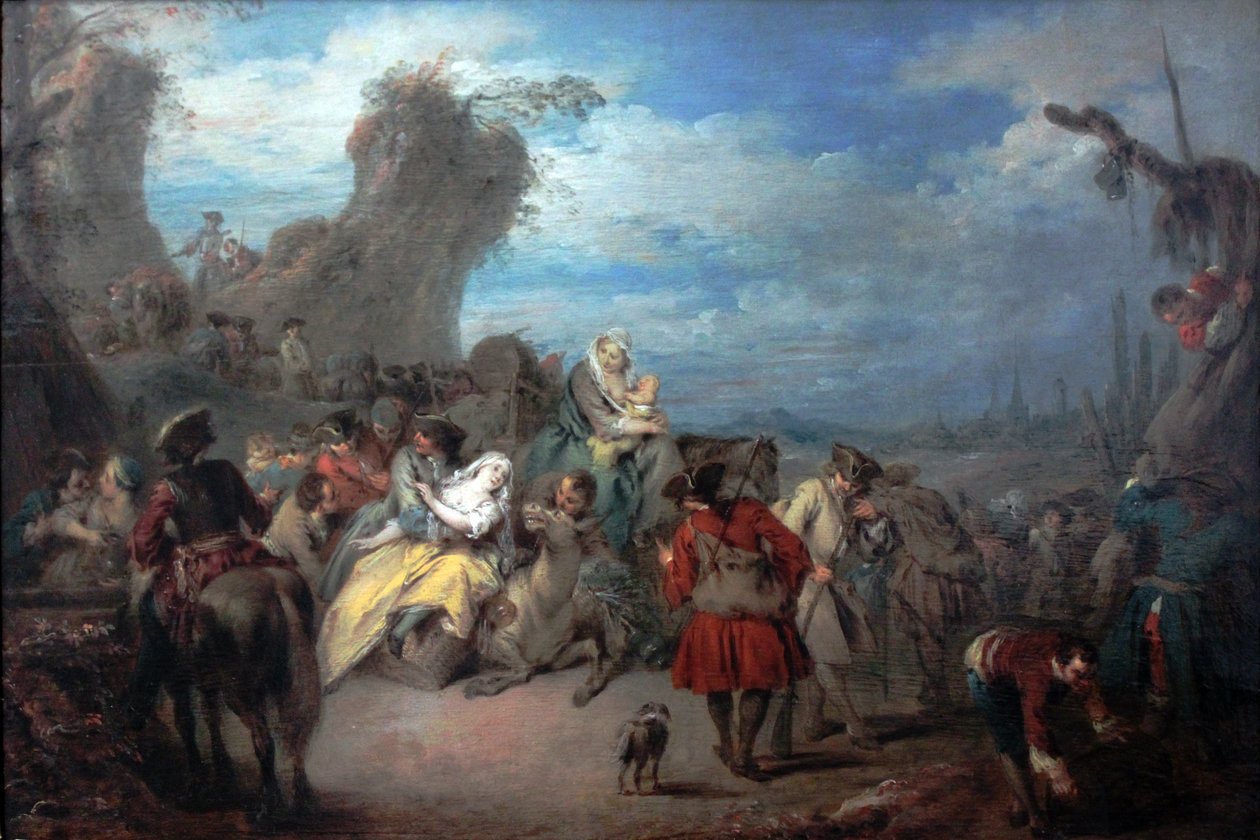 Le repos des troupes (Guerre) - Jean-Baptiste Pater