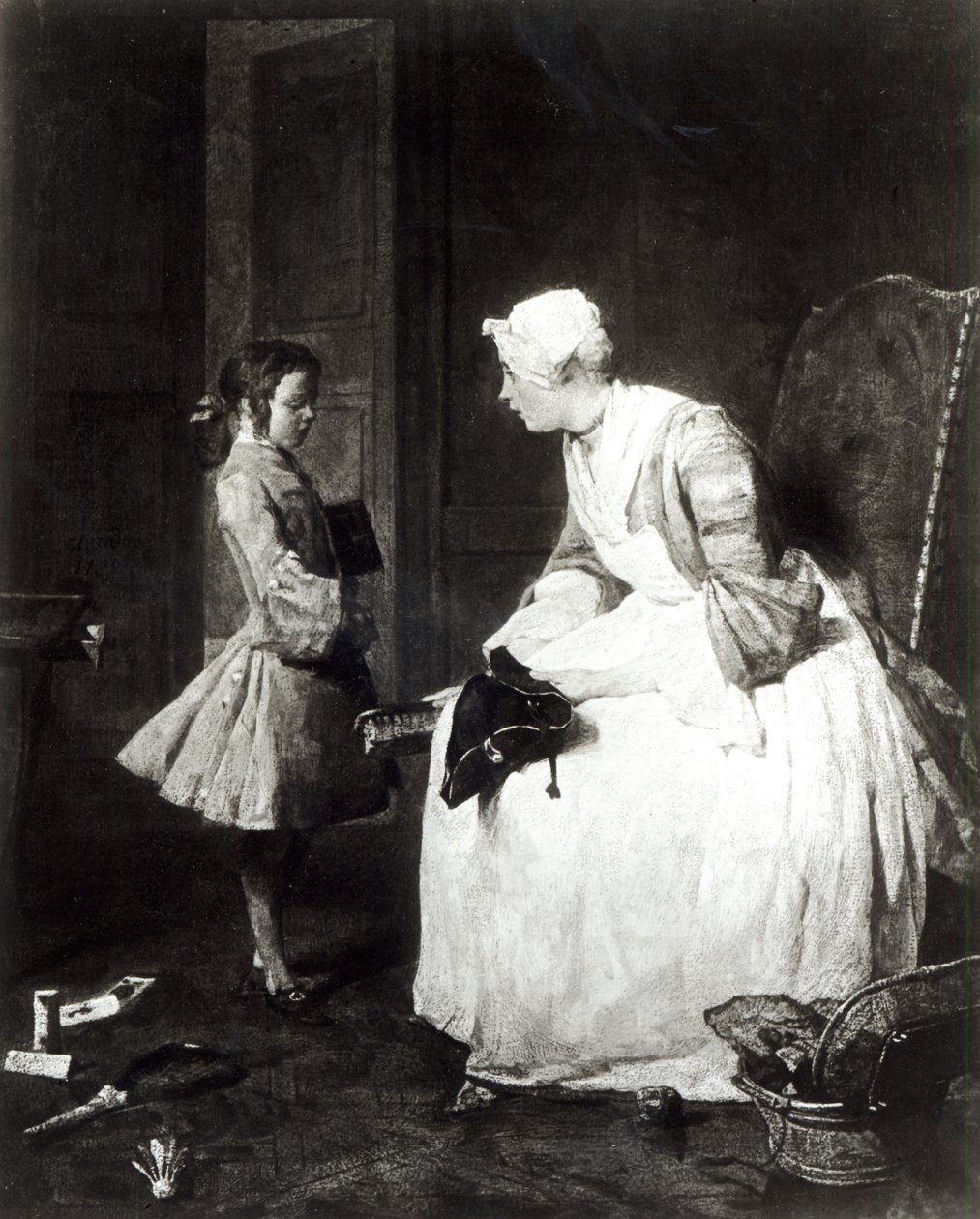 La gouvernante, 1739 - Jean Baptiste Simeon Chardin