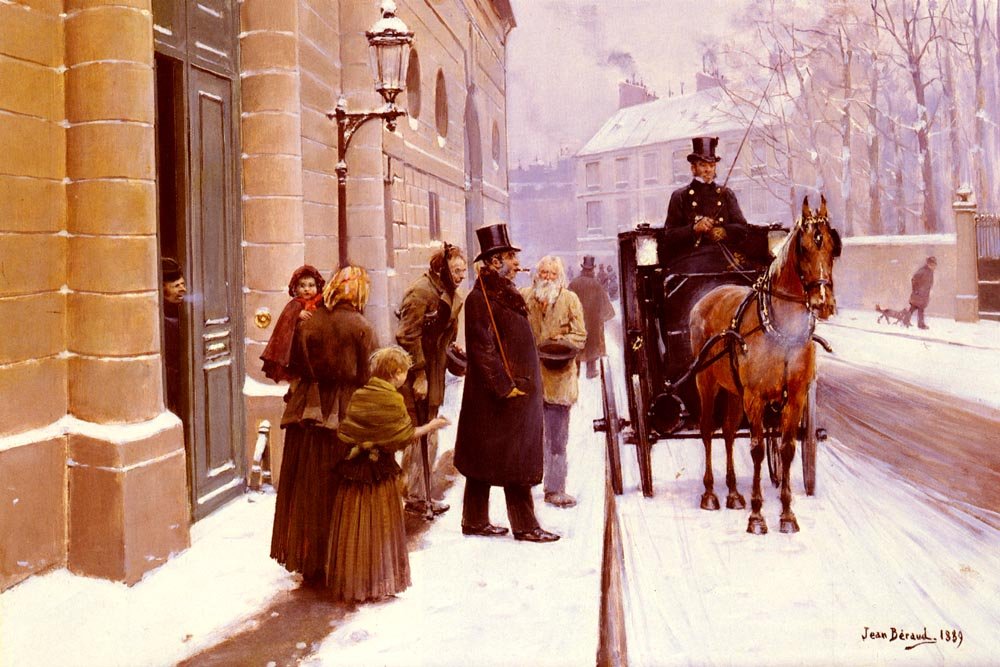 La Sortie du Bourgeois - Jean Beraud