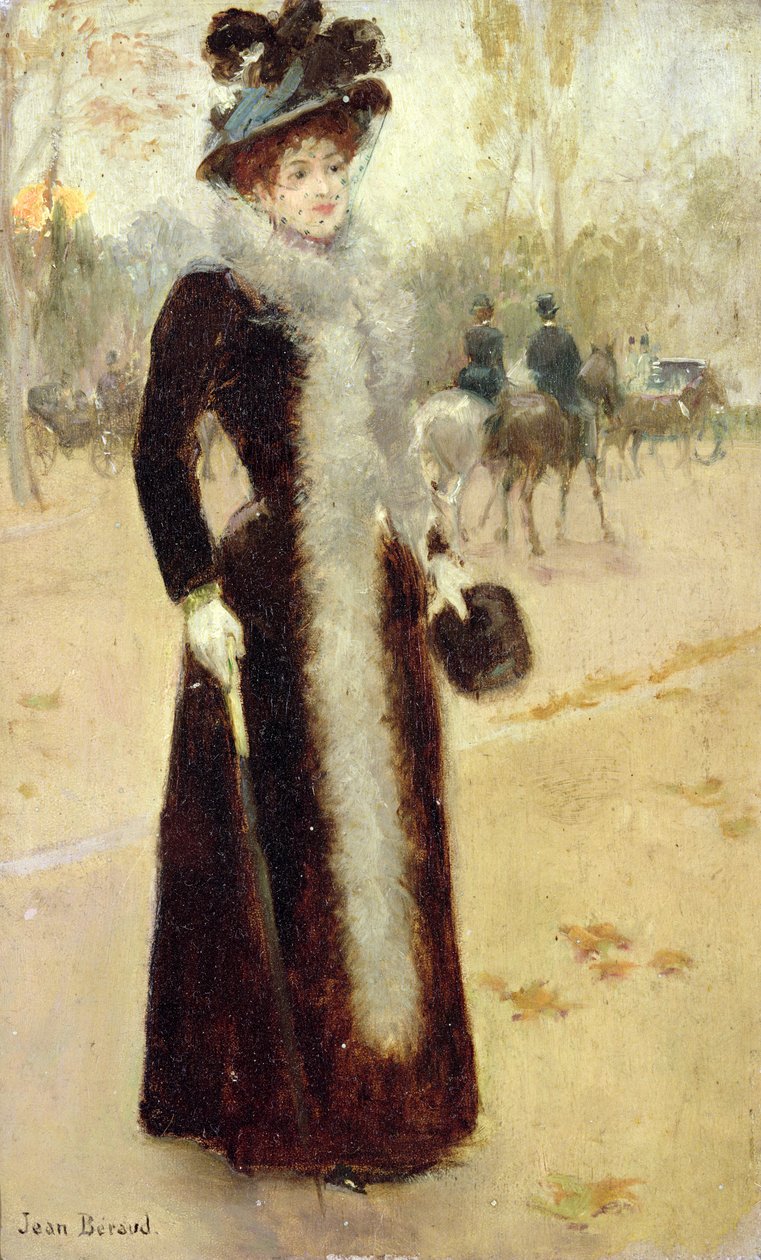 Une Parisienne au Bois de Boulogne, vers 1899 - Jean Beraud