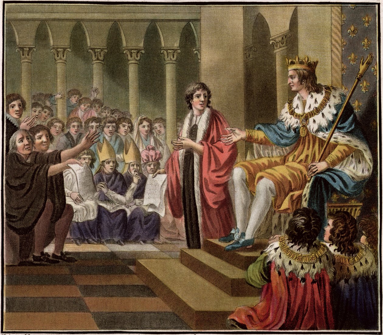 Louis XII déclaré Père du Peuple, gravé par Jean Baptiste Morret, 1789 - Jean Claude Naigeon