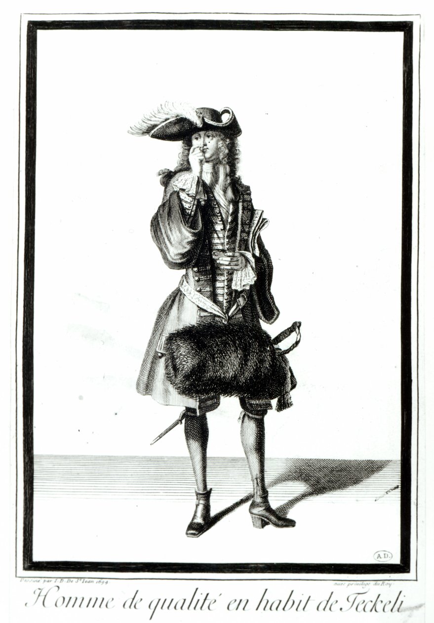 Un noble en costume de Teckeli, 1694 - Jean Dieu de Saint Jean