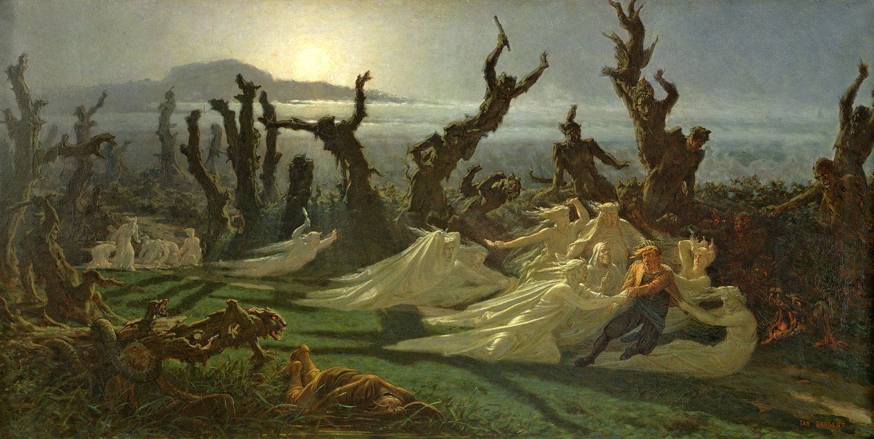 Les Lavandières de la Nuit, vers 1861 - Jean Edouard Dargent