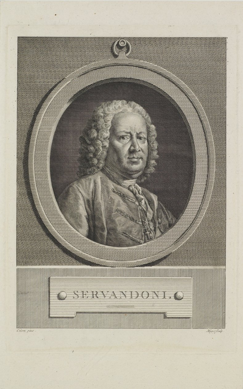 Servandoni, gravé par Simon Charles Miger, vers 1766 - Jean Francois Colson