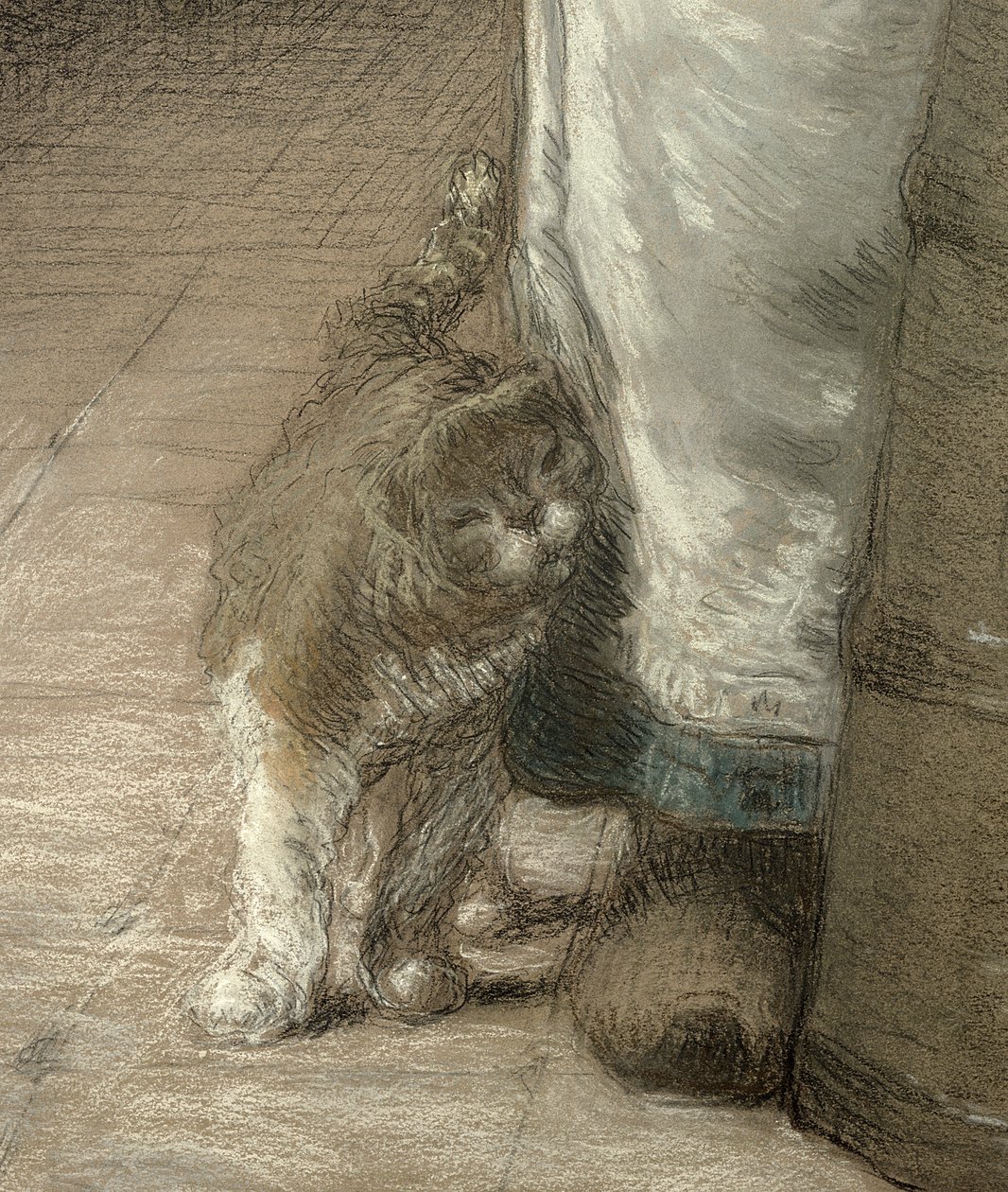 Barattage du beurre, 1866-68 (détail) - Jean Francois Millet
