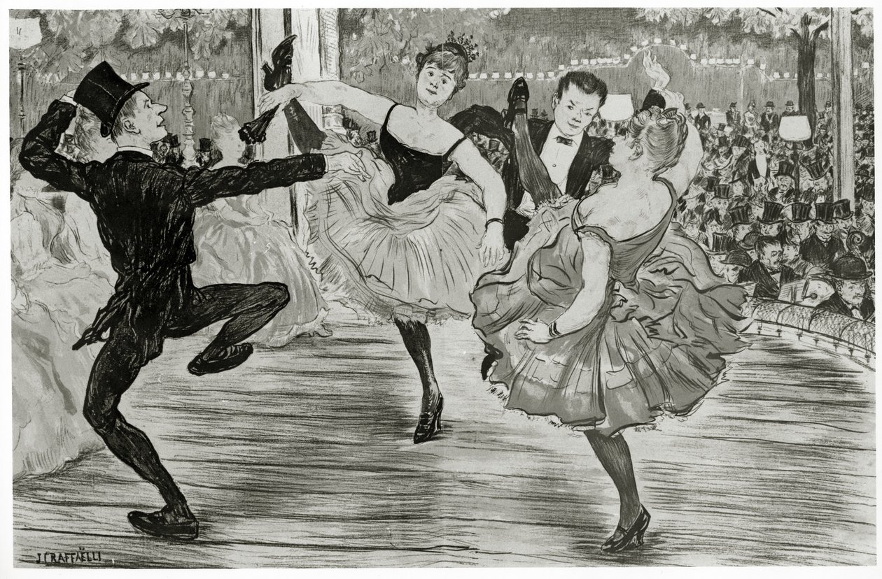 Quadrille au Moulin Rouge - Jean Francois Raffaelli