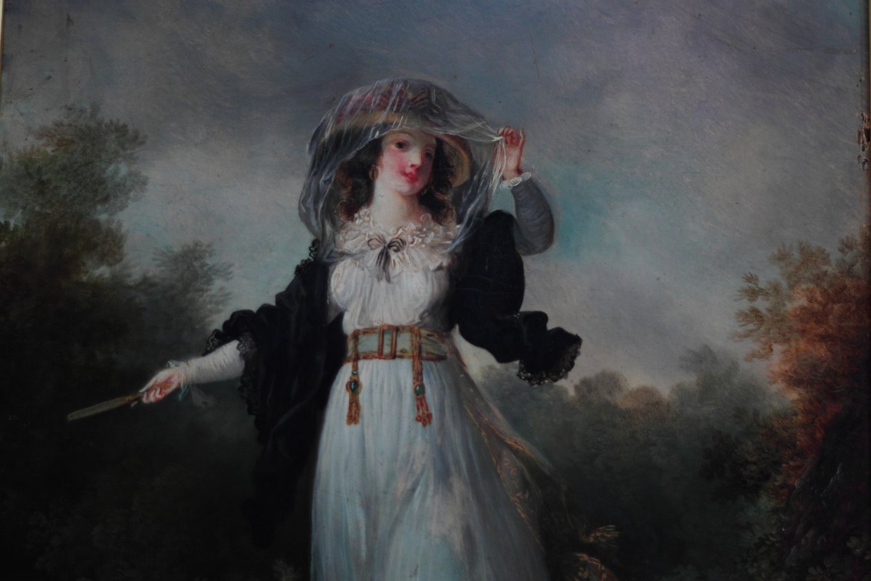 Jeune femme dans un paysage - Jean Frederic Schall