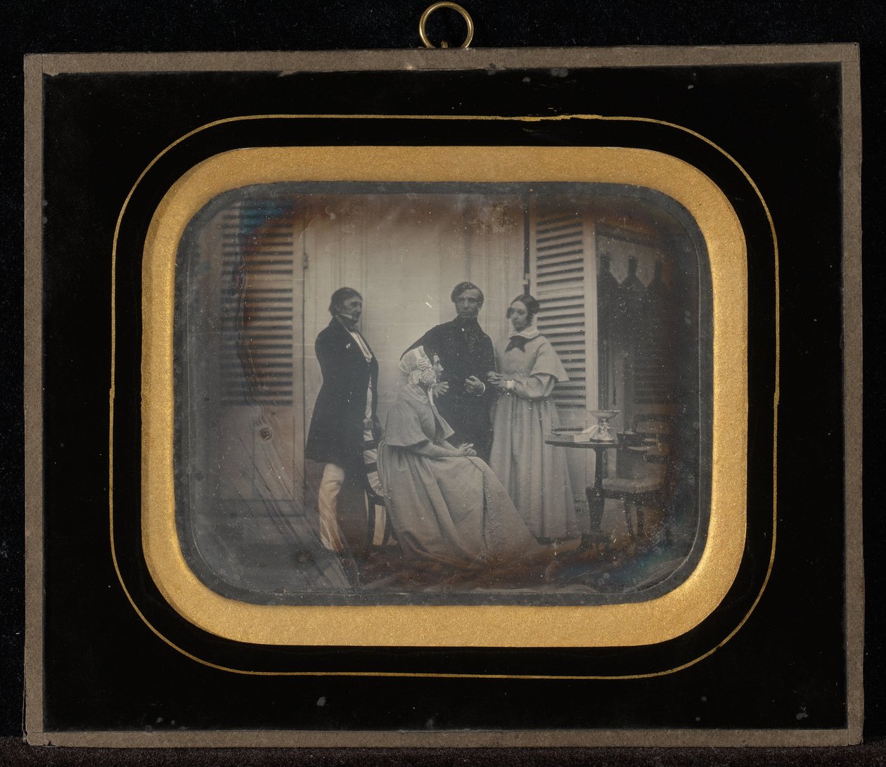 (Portrait de groupe de M. et Mme. Eynard avec M. et Mme. Regny, Paris, France) - Jean Gabriel Eynard