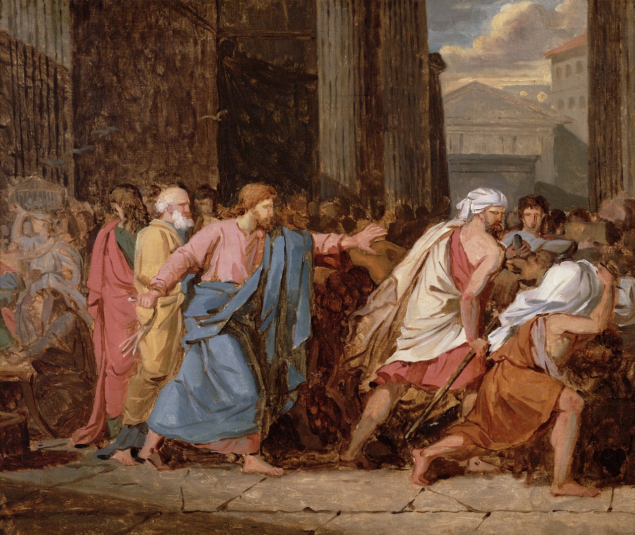 Jésus chassant les marchands du temple - Jean Germain Drouais