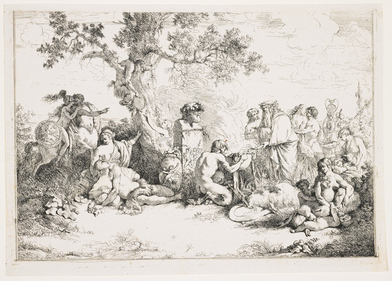 Sacrifice à Pan, c. 1760-1763 - Jean Jacques II Lagrenee