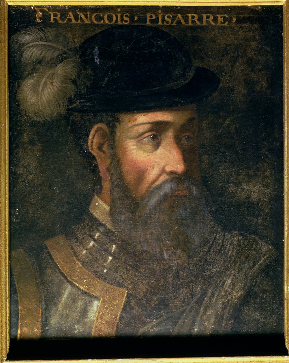 Portrait de Francisco Pizarro (c.1478-1541) conquérant espagnol du Pérou - Jean Laurent Mosnier