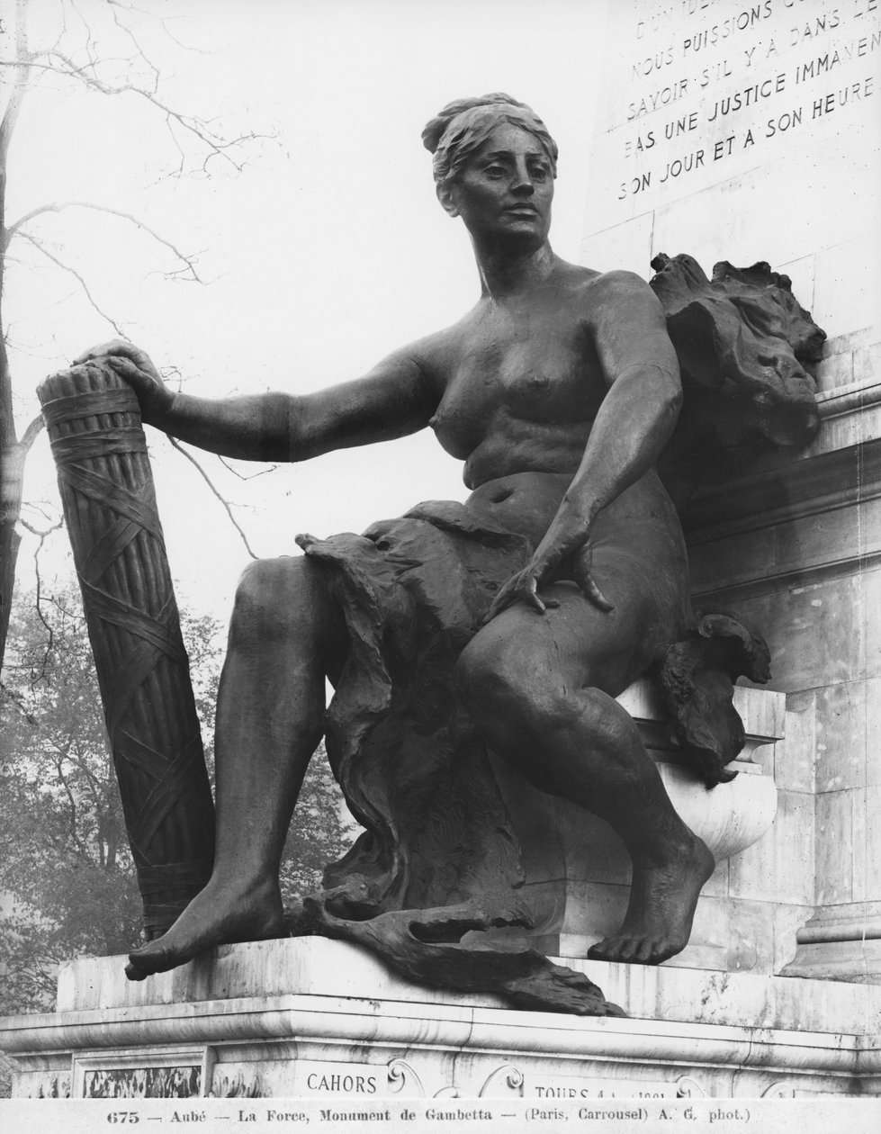 Monument à Léon Gambetta, Force, cour Napoléon, Louvre, 1888 (détail) - Jean Paul Aube