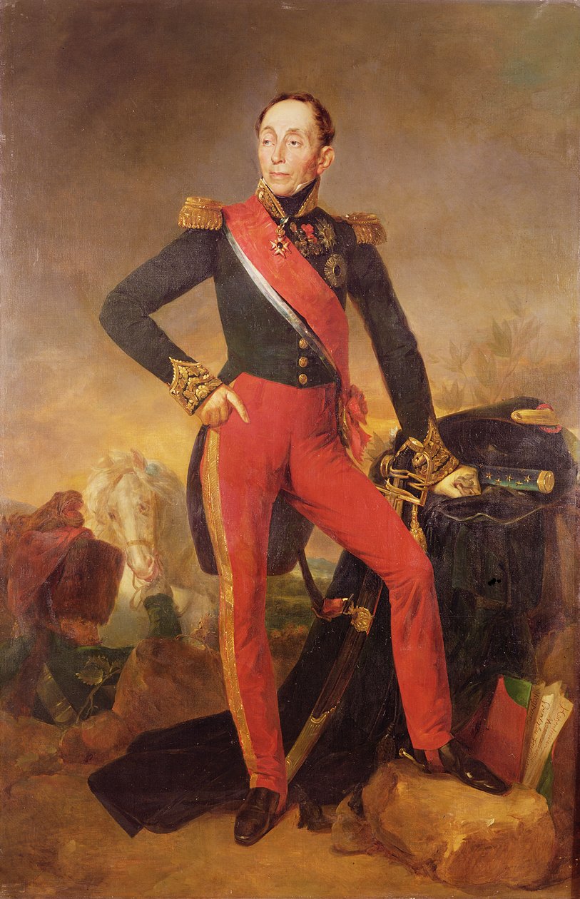 Portrait du marquis Emmanuel de Grouchy (1766-1847) Maréchal de France - Jean Sebastien Rouillard