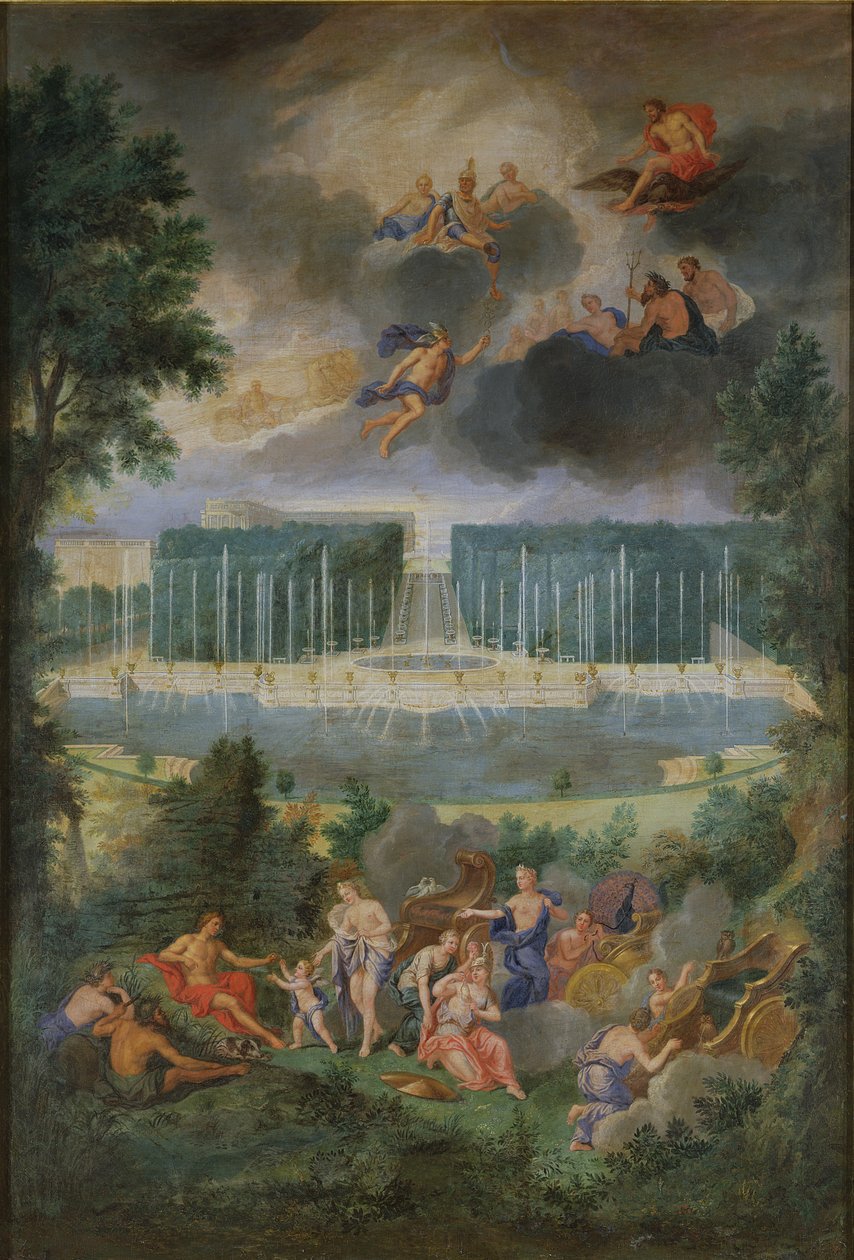 Les Bosquets de Versailles. Vue du bassin de Neptune et de l
