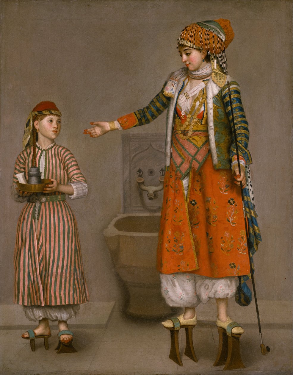 Une femme franque et son serviteur - Jean Étienne Liotard