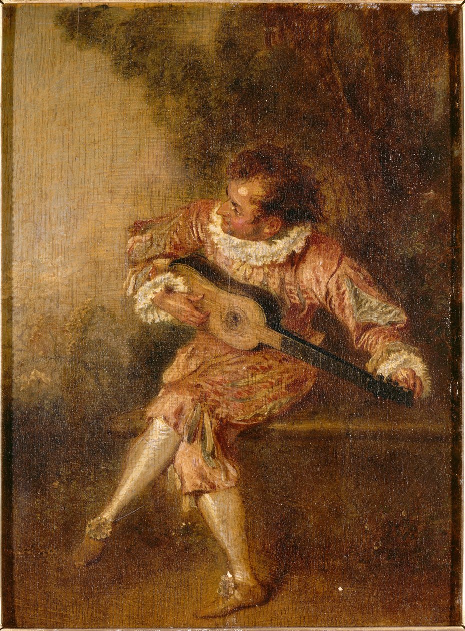 Le donneur de sérénades (Mezetin) - Jean-Antoine Watteau